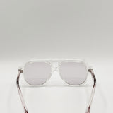 Bold Navigator Sunglasses in Light Grey Pink - svnx