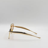 Metal Aviator Sunglasses With Chunky Arm