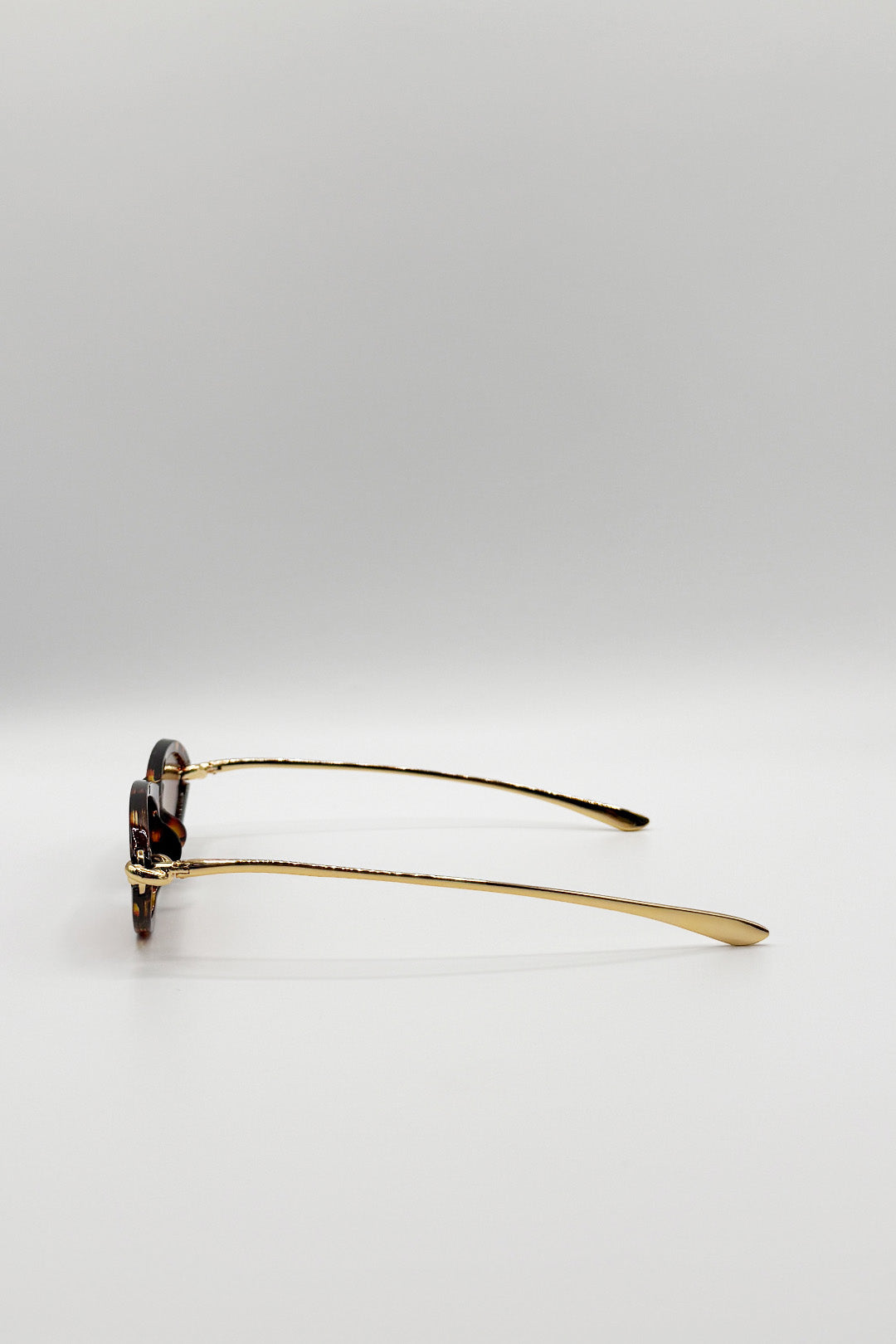 Bold Oval Angular Sunglasses in Tortoiseshell - svnx