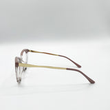 Nude and Animal print Clear Lens Glasses