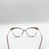 Nude and Animal print Clear Lens Glasses