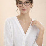 Nude and Animal print Clear Lens Glasses