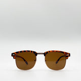 Half Frame Wayfarer Style Sunglasses - svnx