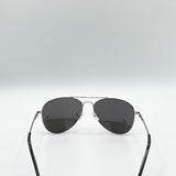 Aviator Sunglasses Silver Frame With Silver Mirrored Lenses