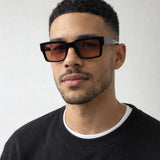 Oversized Square Sunglasses In Black - svnx