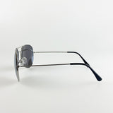 Aviator Metal Frame Sunglasses with Mirrored Lenses