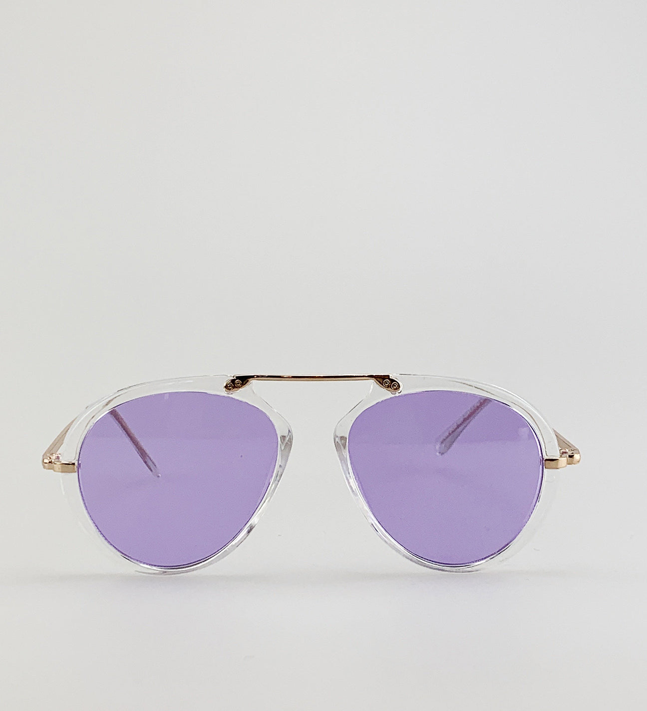 Clear Frame  Aviator Sunglasses - svnx