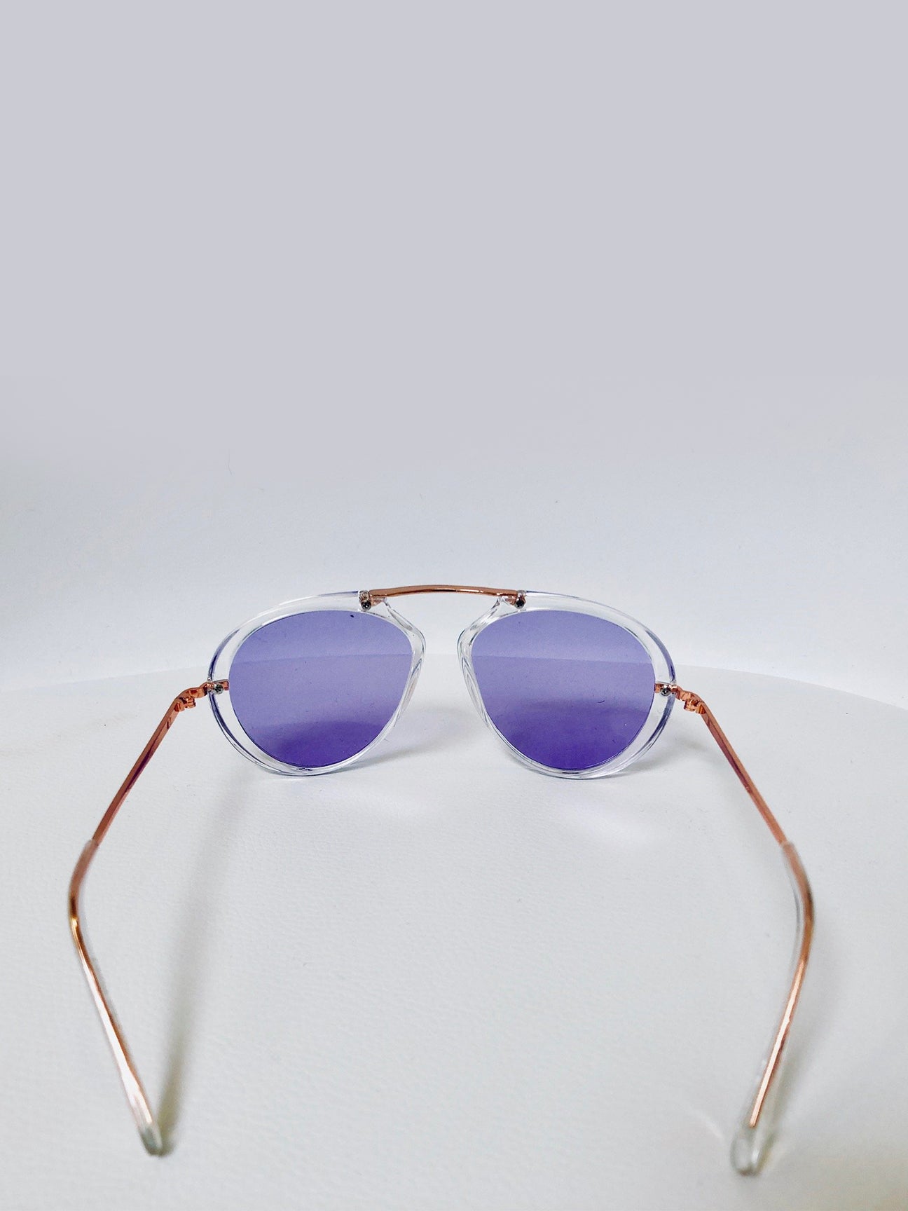 Clear Frame  Aviator Sunglasses - svnx