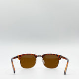 Half Frame Wayfarer Style Sunglasses