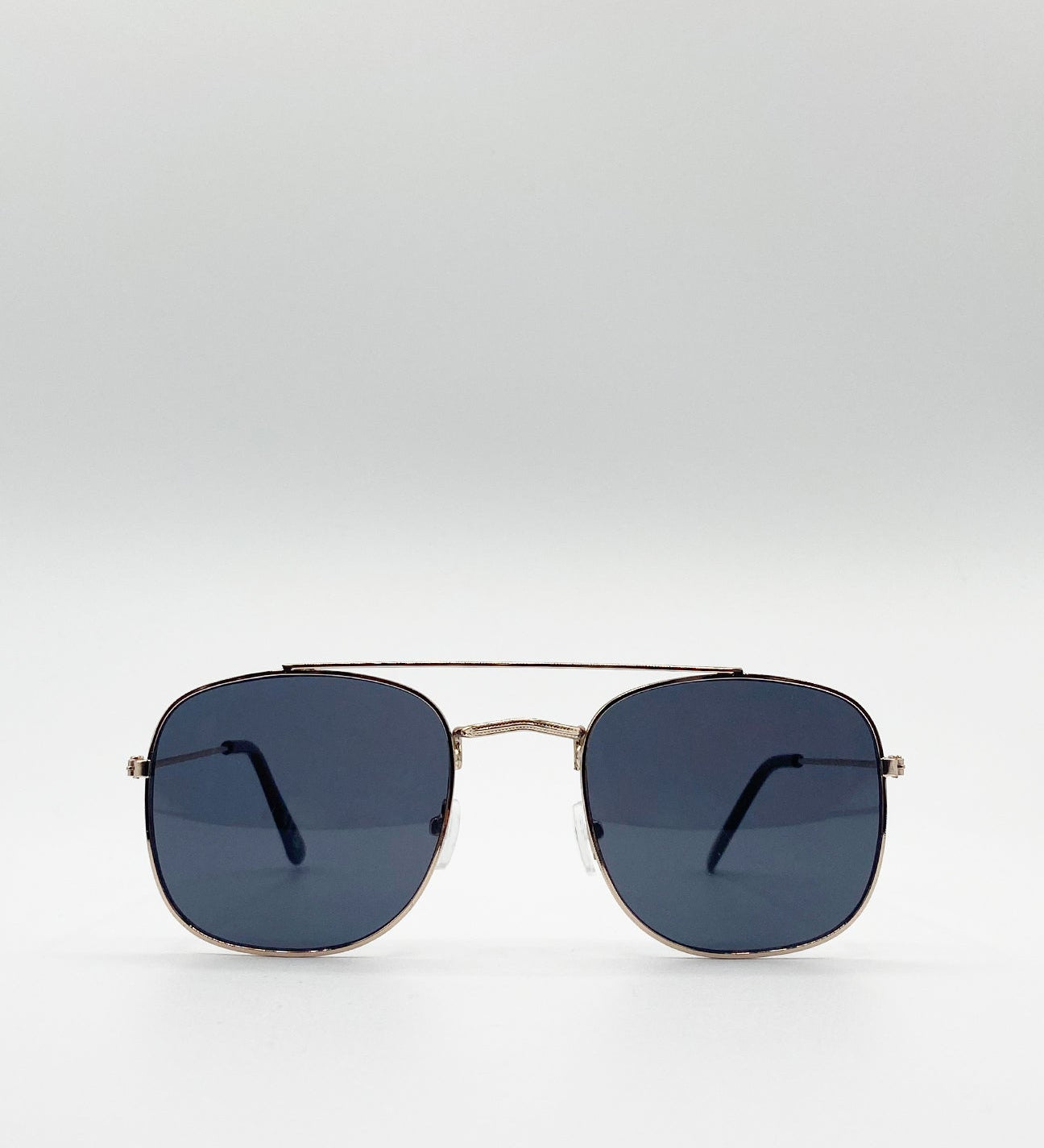 Metal Frame Aviator Style Square  Sunglasses - svnx