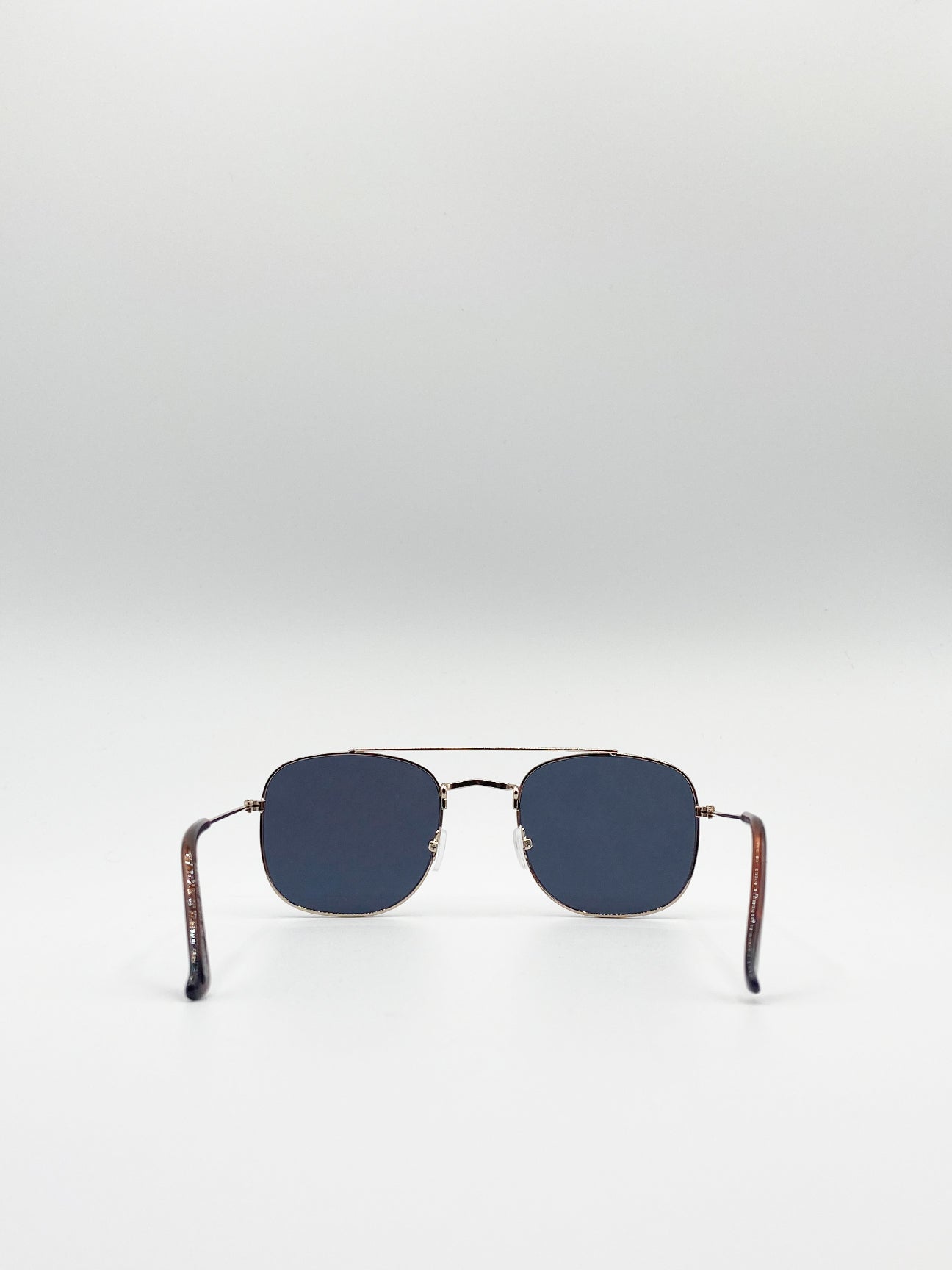 Metal Frame Aviator Style Square  Sunglasses - svnx