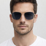 Metal Frame Aviator Style Square  Sunglasses - svnx