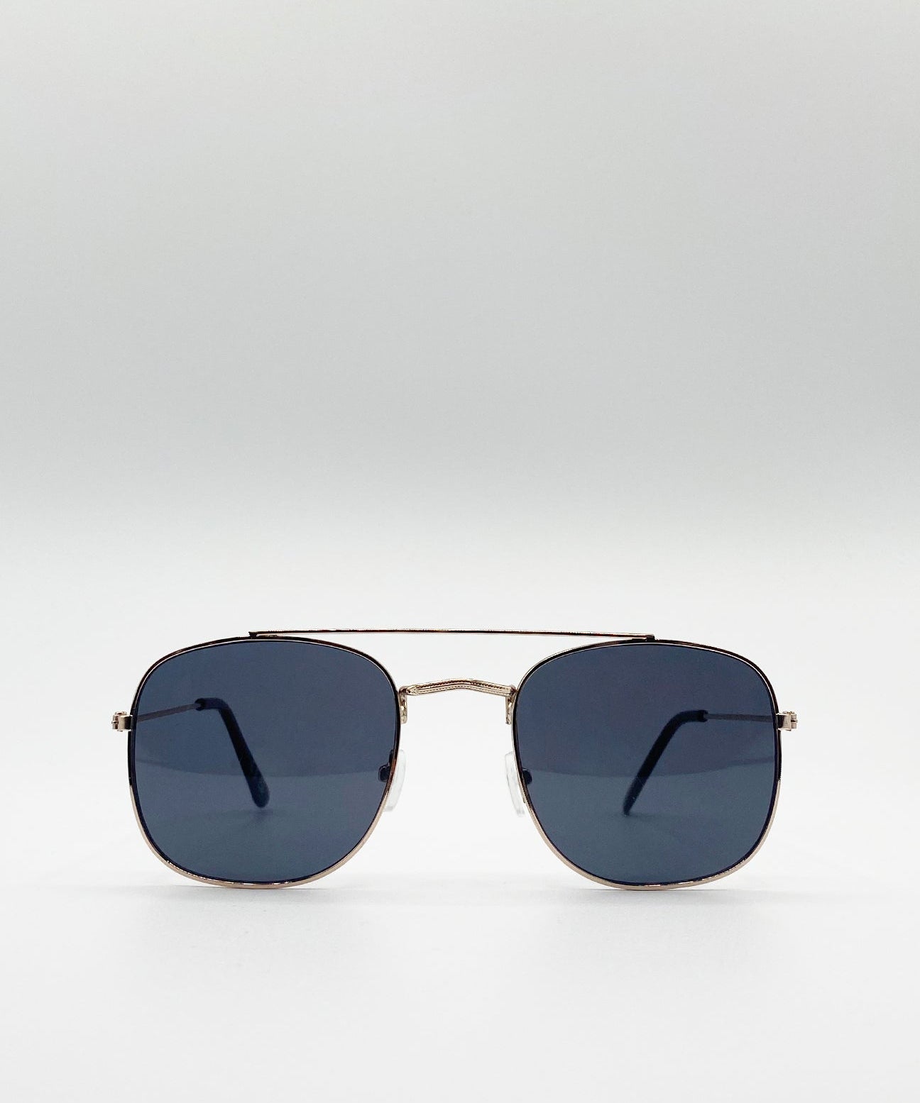 Metal Frame Aviator Style Square Sunglasses