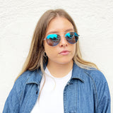 Aviator Sunglasses With Mirror Lenses - svnx