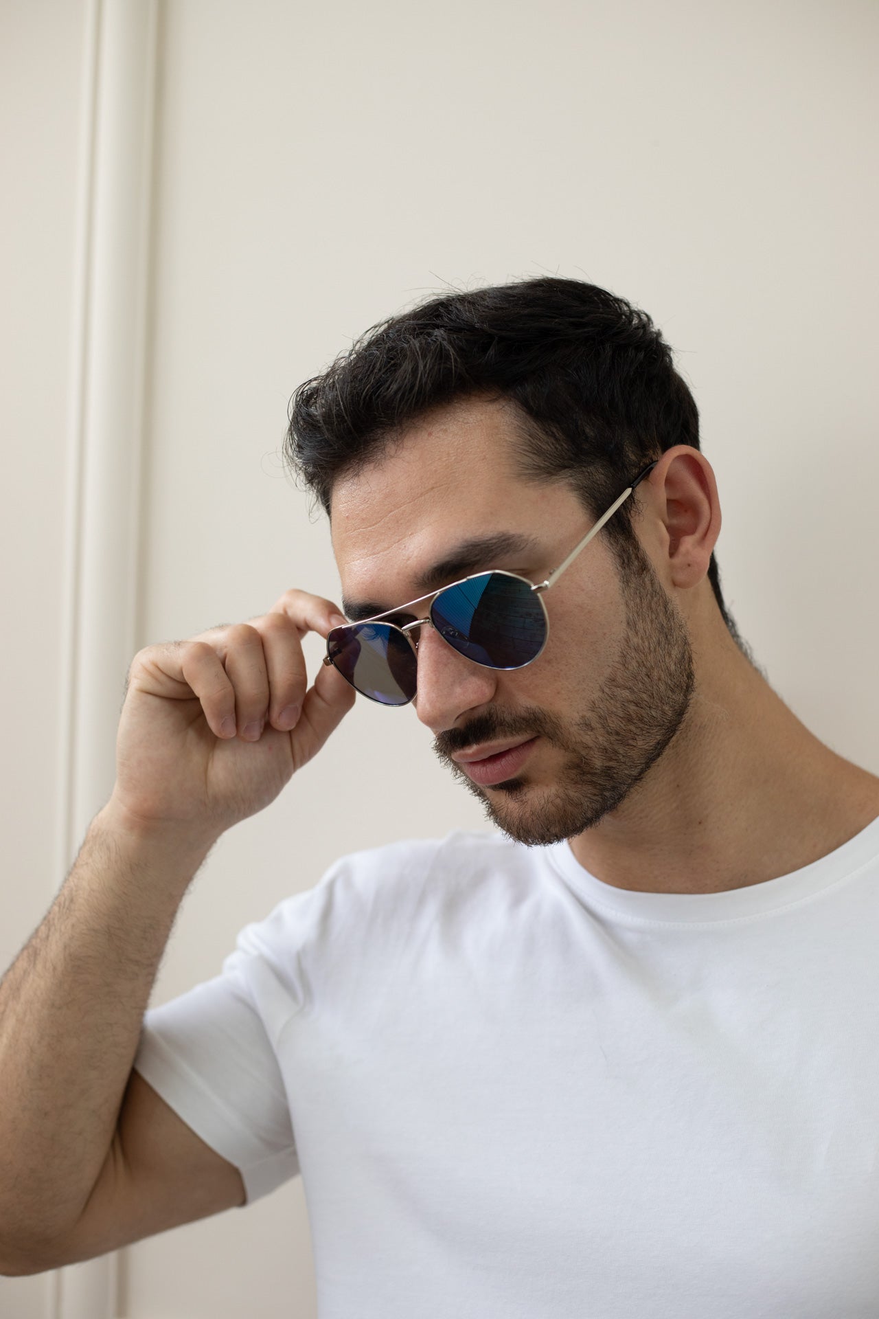 Aviator Sunglasses With Mirror Lenses - svnx