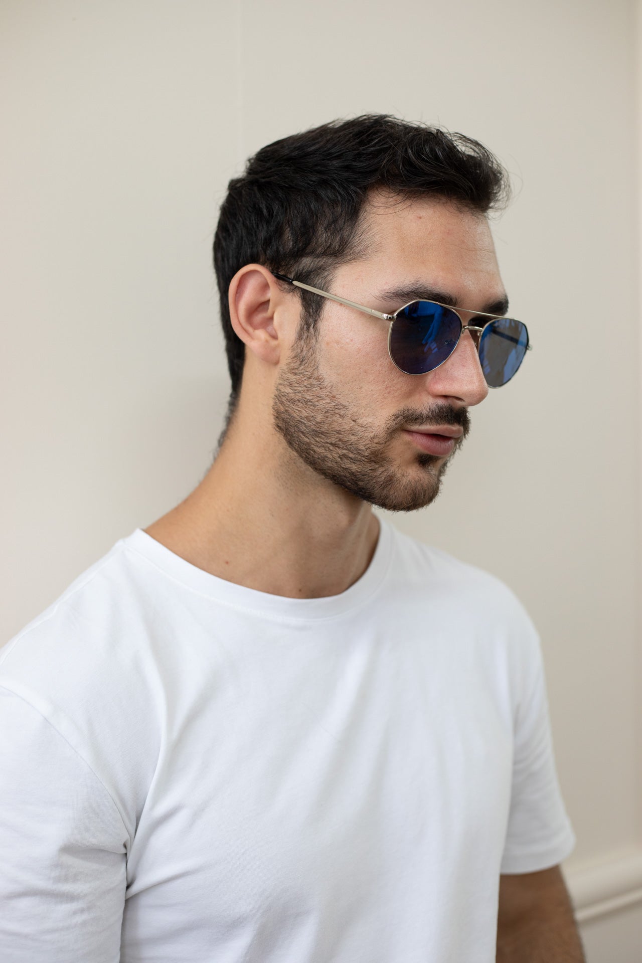 Aviator Sunglasses With Mirror Lenses - svnx