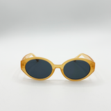Oval Plastic Frame Sunglasses