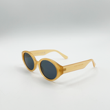 Oval Plastic Frame Sunglasses