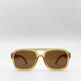 70's Navigator Sunglasses In Matte Sand