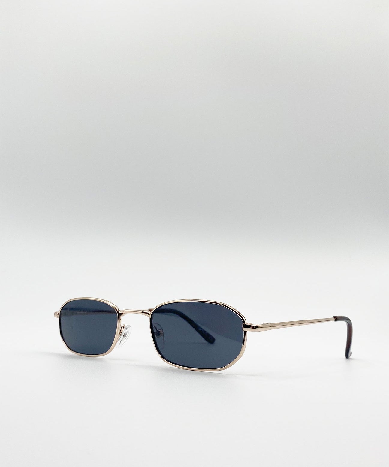 Slim Metal Frame Rectangle Sunglasses