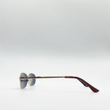 Slim Metal Frame Rectangle Sunglasses - svnx