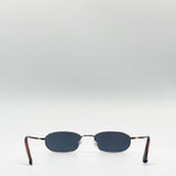 Slim Metal Frame Rectangle Sunglasses - svnx