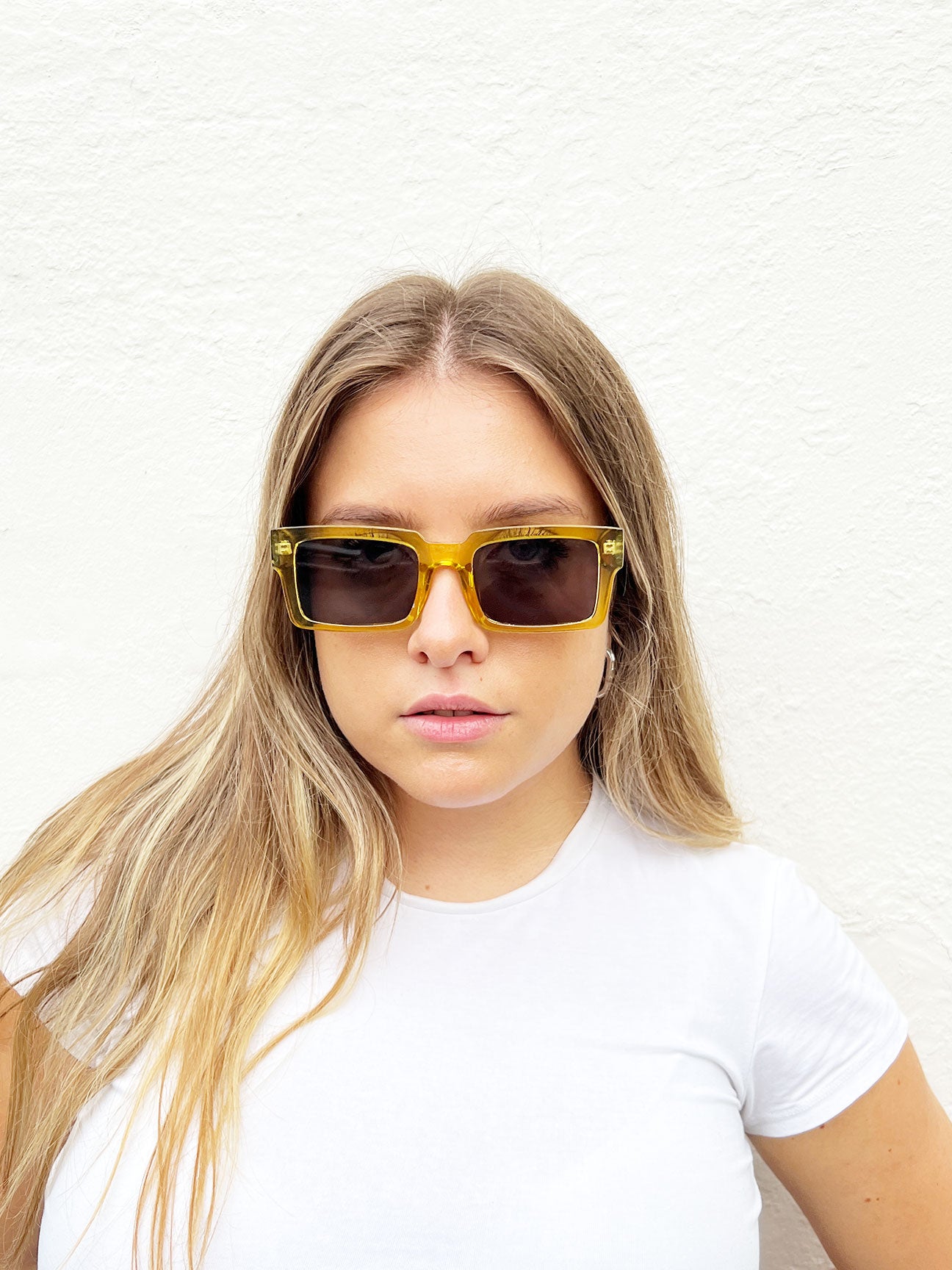 Square Crystal Frame Sunglasses - svnx