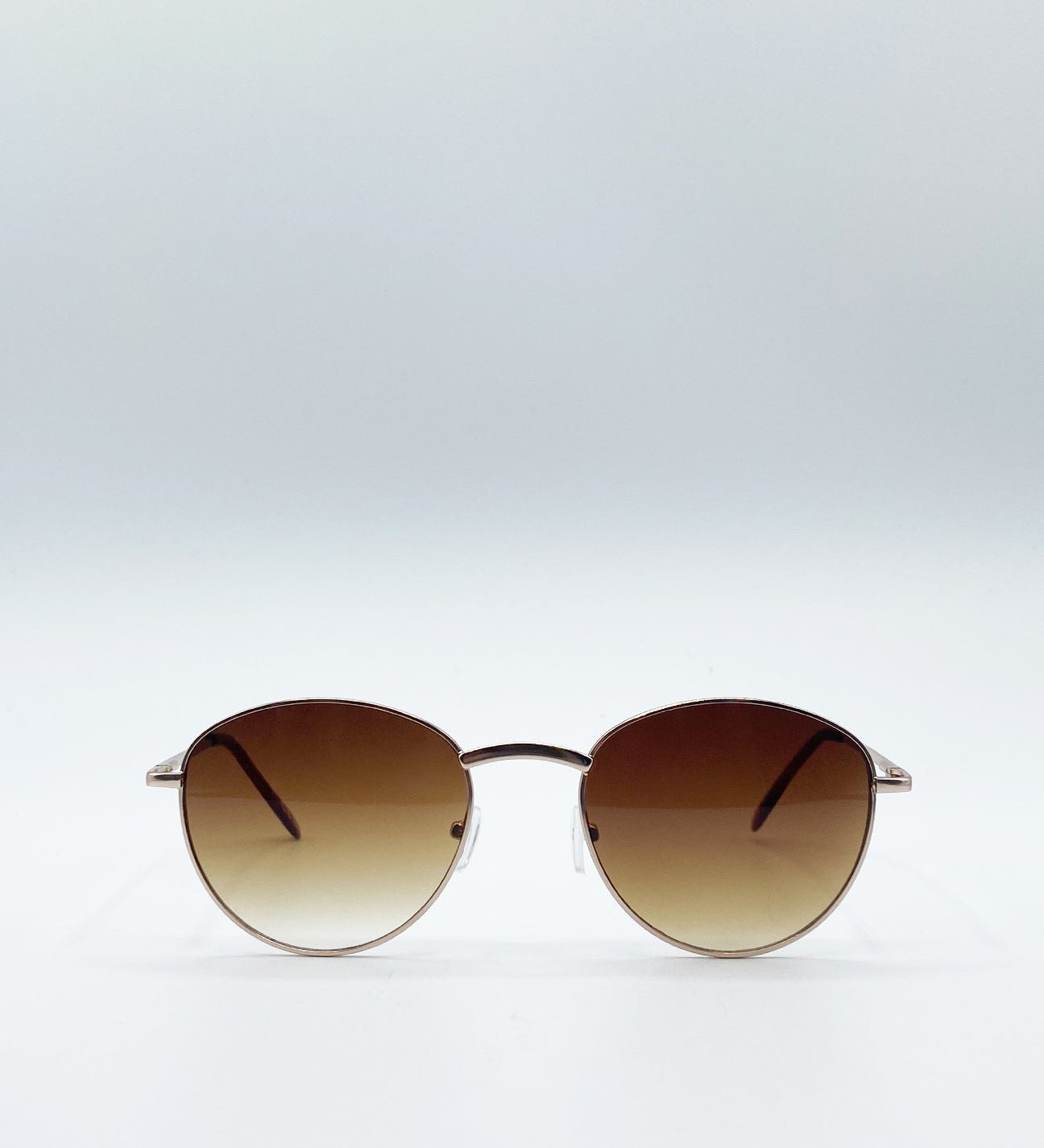 Classic Round Metal Frame Sunglasses - svnx