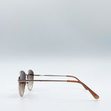 Classic Round Metal Frame Sunglasses - svnx