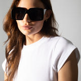 Oversized Rounded Frame Sunglasses with Ombre Lenses