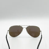 Kids Aviator Sunglasses Silver Frame With Blue Mirrored Lenses