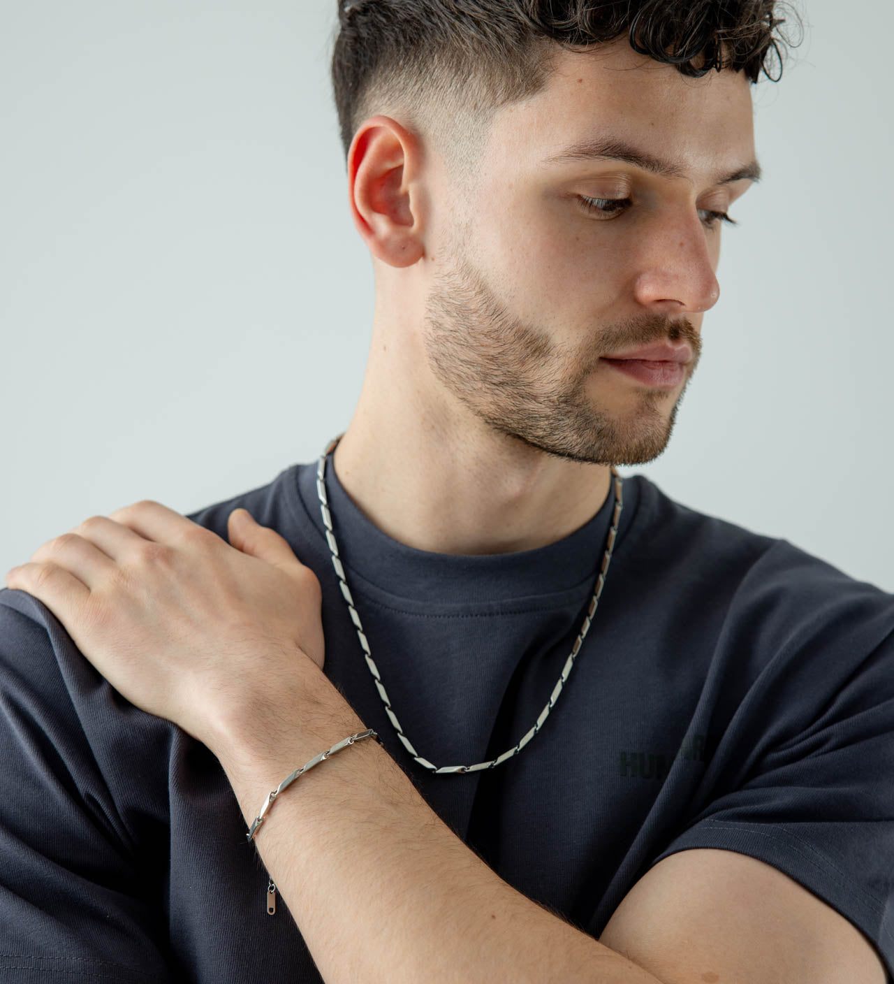 SVNX Minimalistic link Bracelet in Silver - svnx