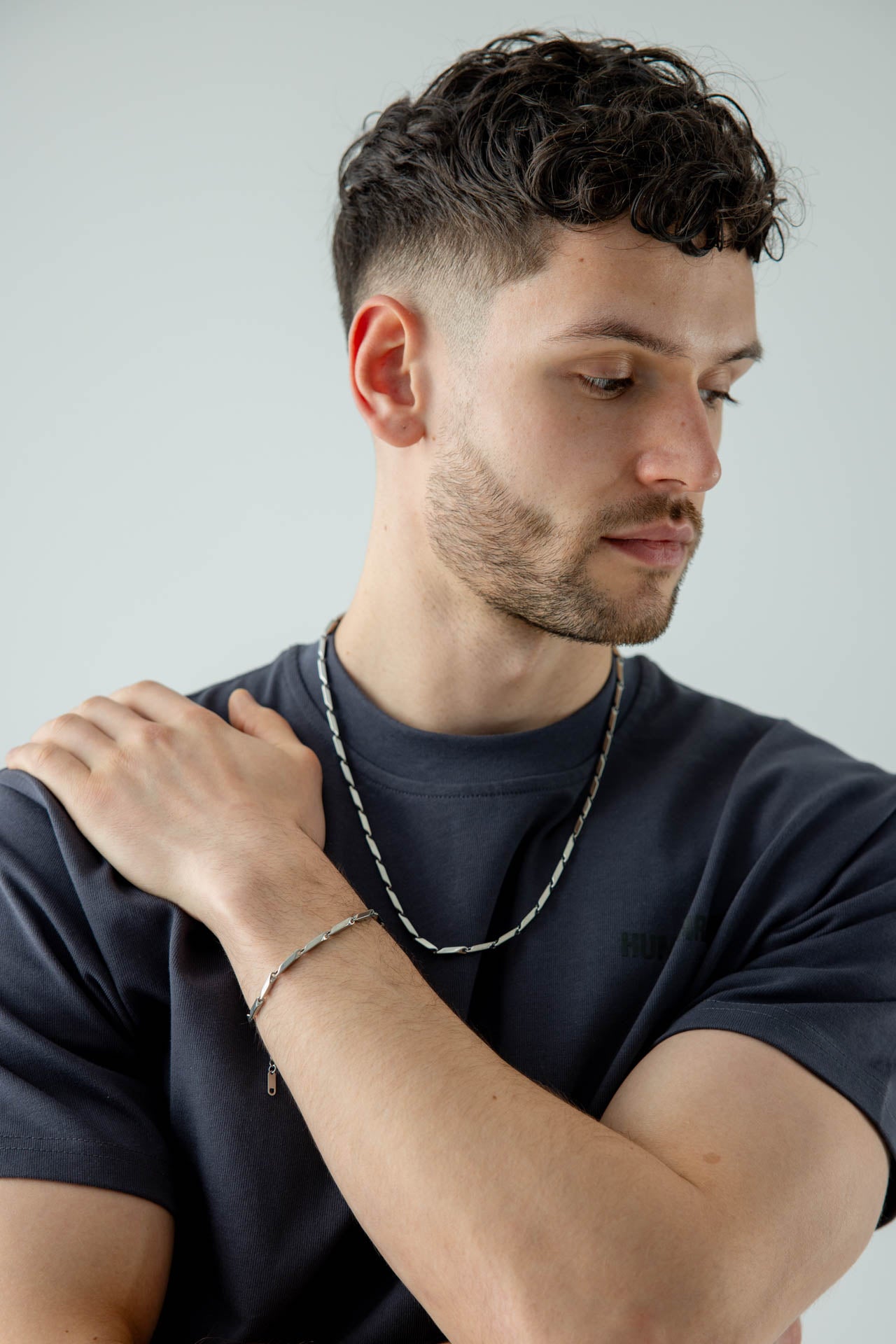 SVNX Minimalistic link Bracelet in Silver - svnx