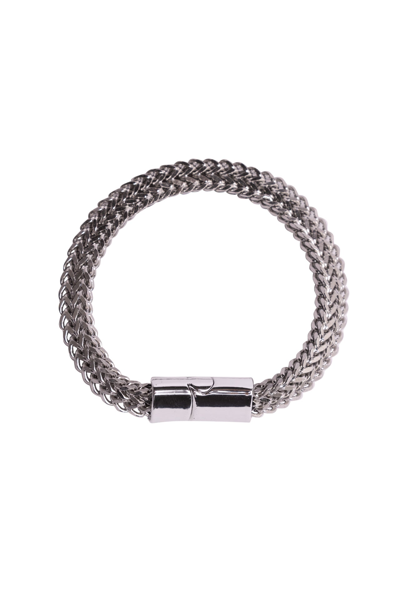 SVNX Double Franco Chain Bracelet in Silver - svnx