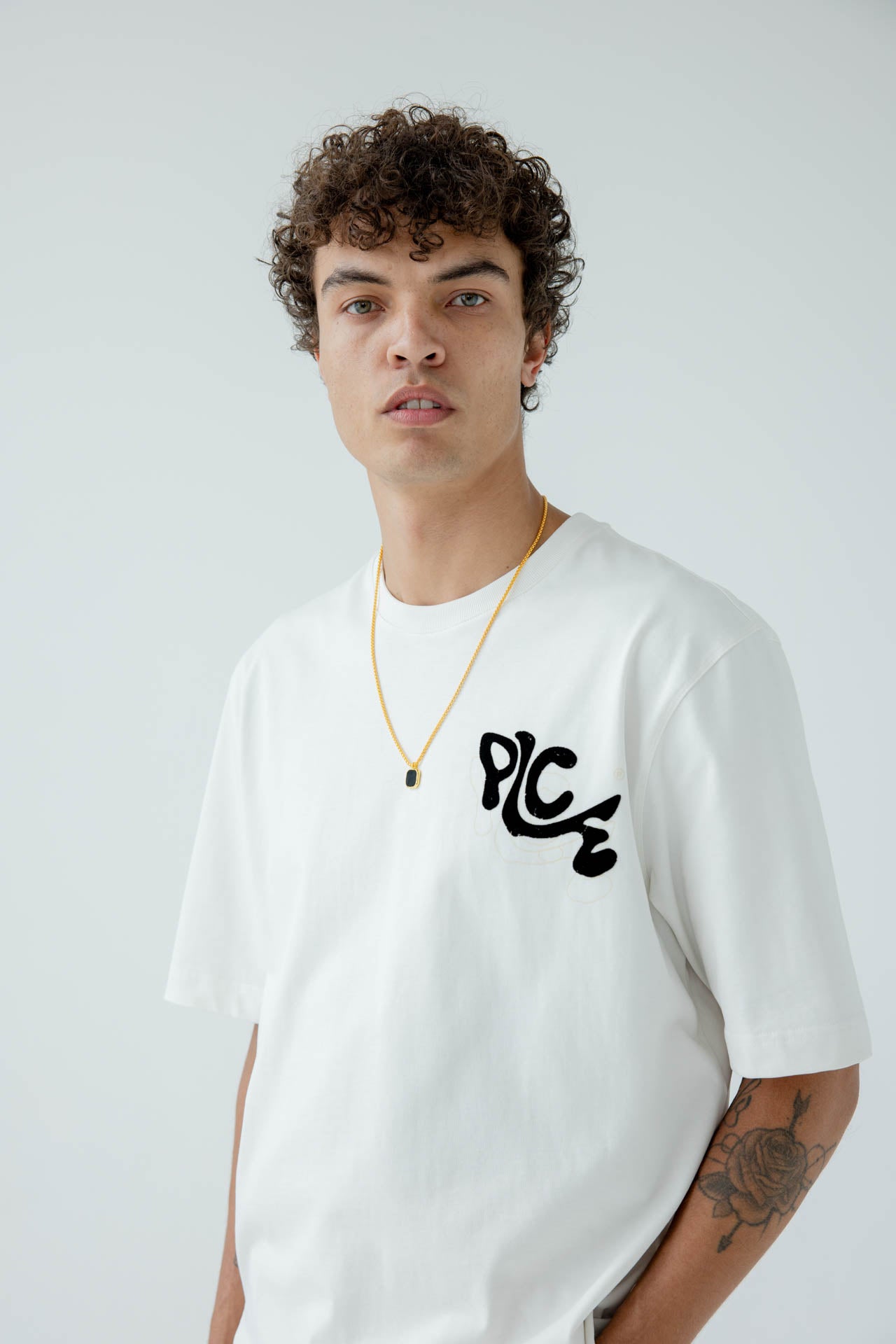 SVNX Gold Chain with Black Pendant - svnx