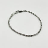 Rope Chain Bracelet in Silver