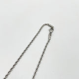 Rope Chain Necklace & Bracelet Set in Silver