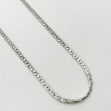 Interlocked Chain Necklace in Silver