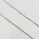 Slim Snake Chain Necklace in Silver