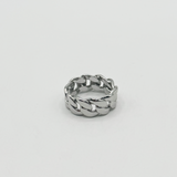 Chunky Cuban Style Ring in Silver