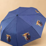 Highland Cow Umbrella in Blue