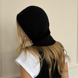 Knitted Balaclava with Snap Fastening