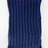 Navy Chunky Knitted Scarf