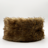 Faux Fur Headband in Brown