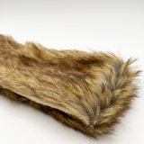 Faux Fur Headband in Brown