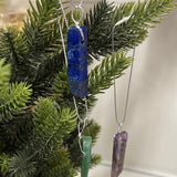 Crystal Christmas Tree Hanging Ornaments - 12 Pcs