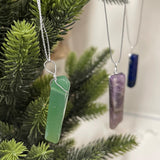 Crystal Christmas Tree Hanging Ornaments - 12 Pcs