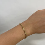 Heart Link Bracelet in Gold