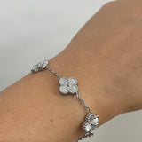 Clover Bracelet in Silver