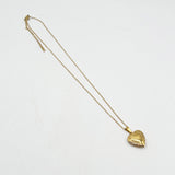 Large Heart Locket Necklace in Gold